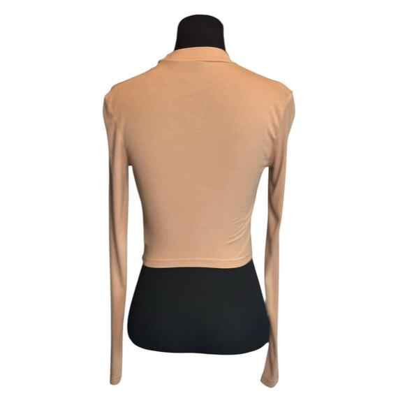 Shein beige long sleeves t shirt top size Small - Picture 2 of 13